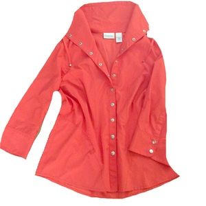 [Chicos] Smooth Moves Button Up Raincoat/Blazer